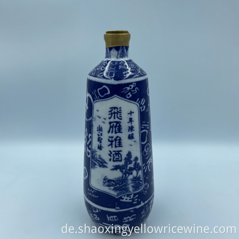 Porcelain Bottle Yellow Wine Jpg